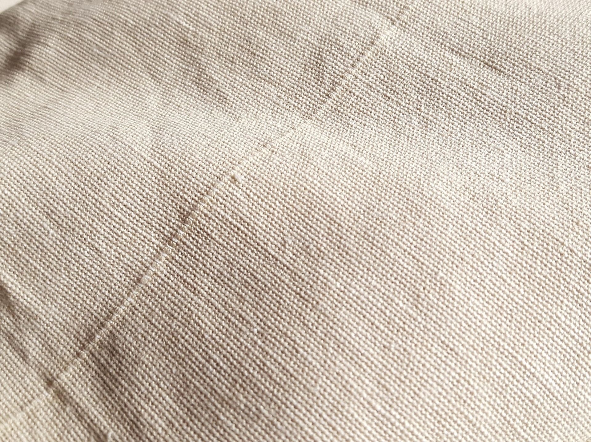 Close-up of the fine structure of a light woven textile